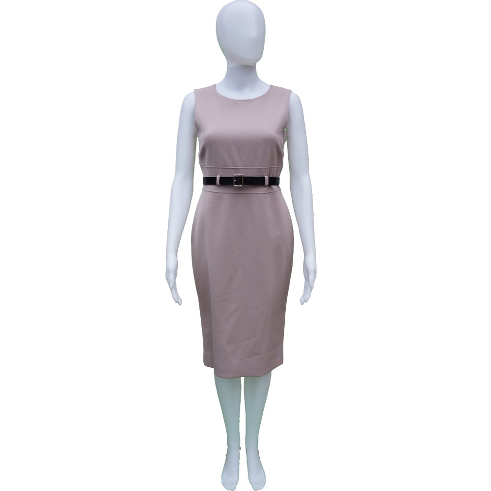 DOLCE & GABBANA STRETCH WOOL SLEEVELESS DRESS